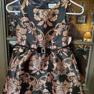 Girls Pretty Dress,Size 6,Brand new,Black,gold and pink.